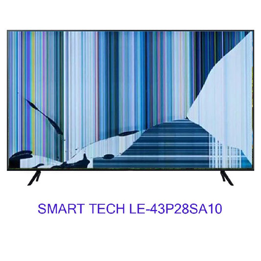SMART TECH LE-43P28SA10 NUEVO, Con pantalla - panel rota, para despiece. SIN MANDO A DISTANCIA.