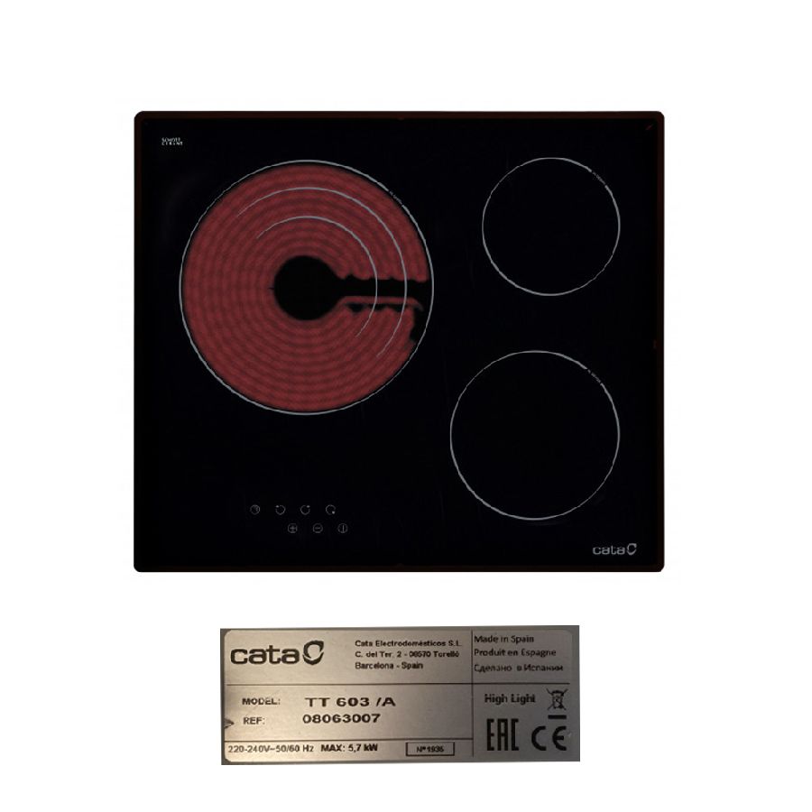 Despiece vitrocerámica Cata TC 604 FVI SM / A