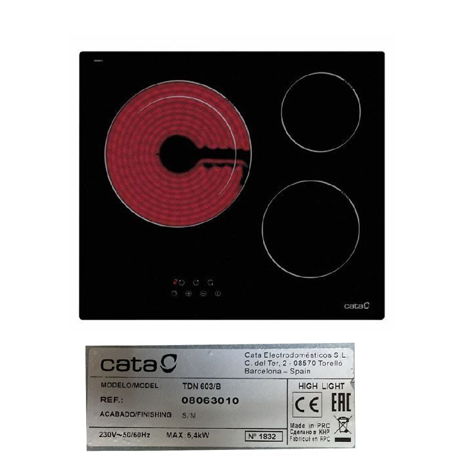 Despiece vitrocerámica CATA TDN 603