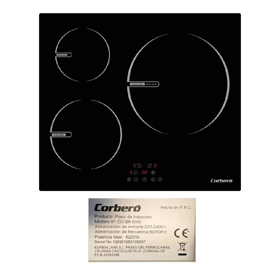 Despiece vitrocerámica Corbero CCI BR 6003