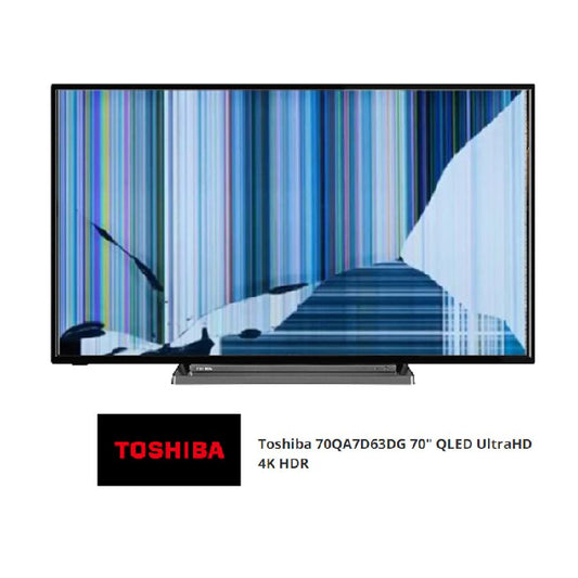Toshiba 70QA7D63DG, NUEVOS, Con pantalla - panel rota, para despiece. SIN MANDO A DISTANCIA.