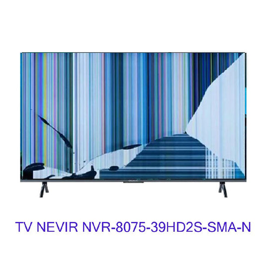 TV NEVIR NVR-8075-39HD2S-SMA-N, NUEVOS, Con pantalla - panel rota, para despiece. SIN MANDO A DISTANCIA.