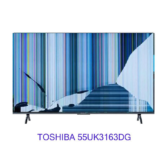TOSHIBA 55UK3163DG, NUEVOS, Con pantalla - panel rota, para despiece. SIN MANDO A DISTANCIA.