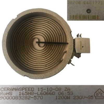 Resistencia Vitroceramica BALAY 3EM713X/01 1200w 230V 16,5cms SWAP/USADO