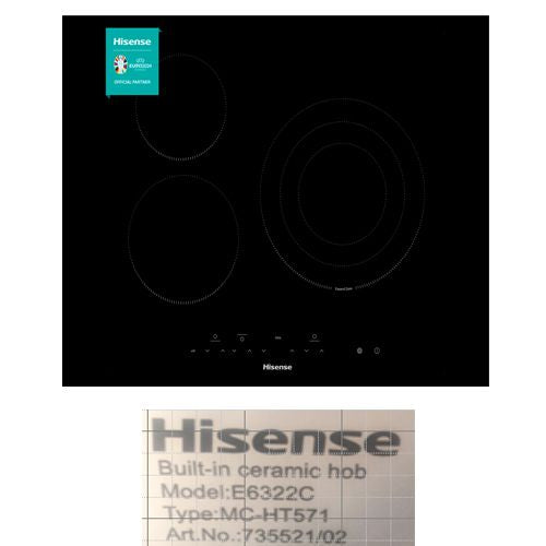 Despiece vitrocerámica Hisense E6322C