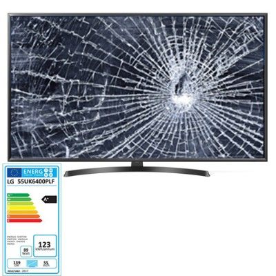 LG 55UK6400PLF, NUEVOS, Con pantalla - panel rota, para despiece. SIN MANDO A DISTANCIA.