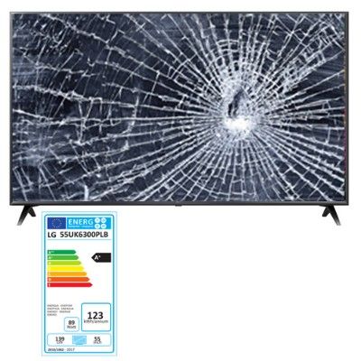 LG 55UK6300PLB, NUEVOS, Con pantalla - panel rota, para despiece. SIN MANDO A DISTANCIA.