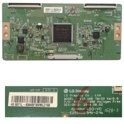 Placa Tcon 6870C-0535B 49 6871L - 4044B... V15 43UHD TM120 Ver 0.9 Philips 49UF6907