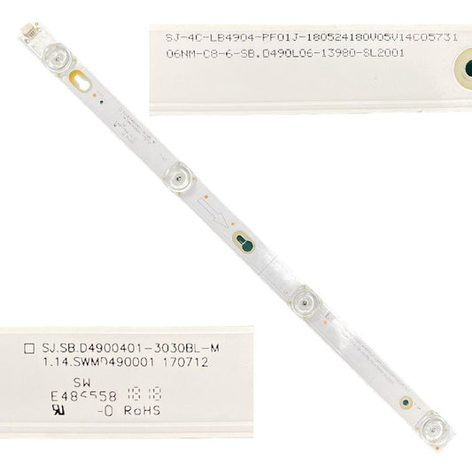 Tira 4 leds Thomson 49UC6406 SJ.SB.D4900401-3030BL-M
