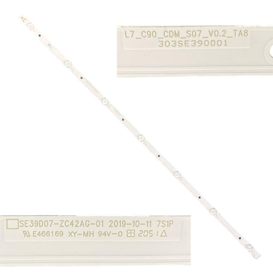 Tira 7 LED NEVIR NVR-8075-39HD2S-SMA-N SE39D07-ZC42AG-01 303SE390001