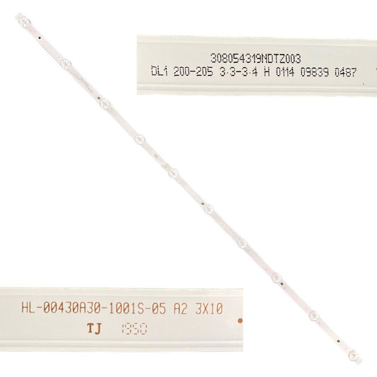 Tira 10 leds SMART TECH SMT43F30UV2M1B1 HL-00430A30-1001S-05 swap/ de desmontaje