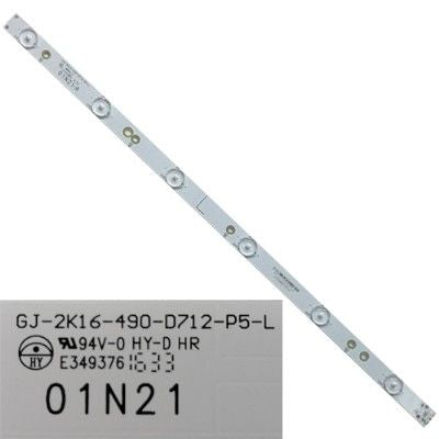 Tira 6 leds GJ-2K16-490-D712-P5-L, Philips 49PUS6401/12