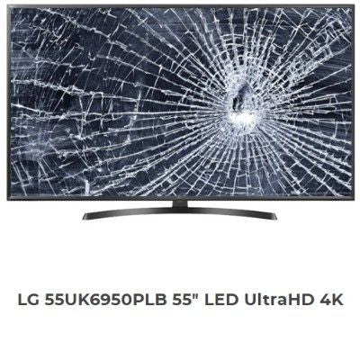 LG 55UK6950PLB, NUEVOS, Con pantalla - panel rota, para despiece. SIN MANDO A DISTANCIA.