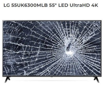 LG 55UK6300MLB, NUEVOS, Con pantalla - panel rota, para despiece. SIN MANDO A DISTANCIA.