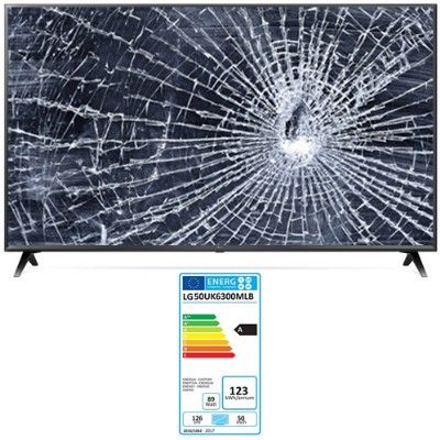 LG 50UK6300MLB, NUEVOS, Con pantalla - panel rota, para despiece. SIN MANDO A DISTANCIA.