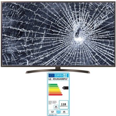 LG 49UK6400PLF, NUEVOS, Con pantalla - panel rota, para despiece. SIN MANDO A DISTANCIA.