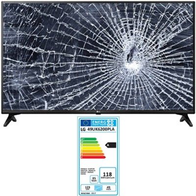 LG 49UK6200PLA, NUEVOS, Con pantalla - panel rota, para despiece. SIN MANDO A DISTANCIA.