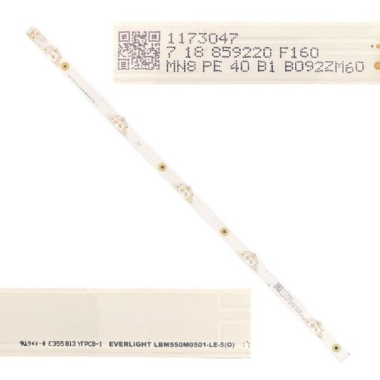 Tira 5 leds Hisense H55N5300 LBM550M0501-LE-5(0)