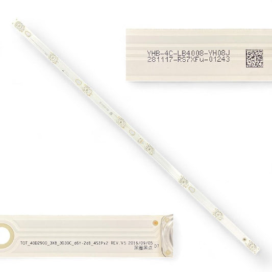 Tira 8 leds Thomson 40FB5426 TOT_40D2900_3X8_3030C_d6t-2d1_4S1Px2 REV.V5