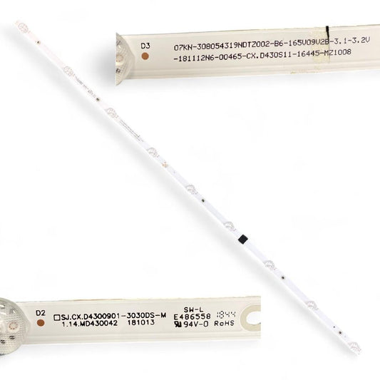 Tira 9 leds SMART TECH LE-4319NUSA22 SJ.CX.D4300901-3030DS-M