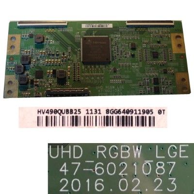 Placa TCon LG HV490QUBB25 UHD RGBW LGE 47-6021087