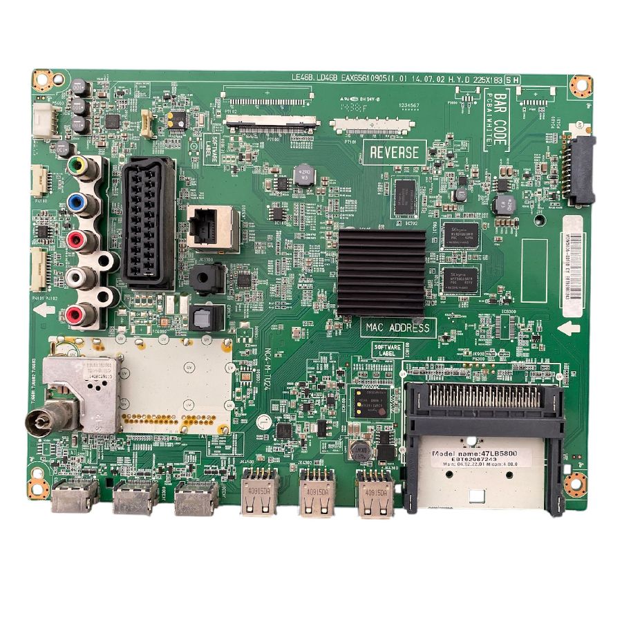 Placa Main LG 47LB5800 EAX65610905(1.0) EBT62987243