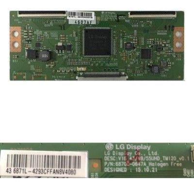 Placa TCon LG 6870C-0647A 43 6871L - 4293CFFAN