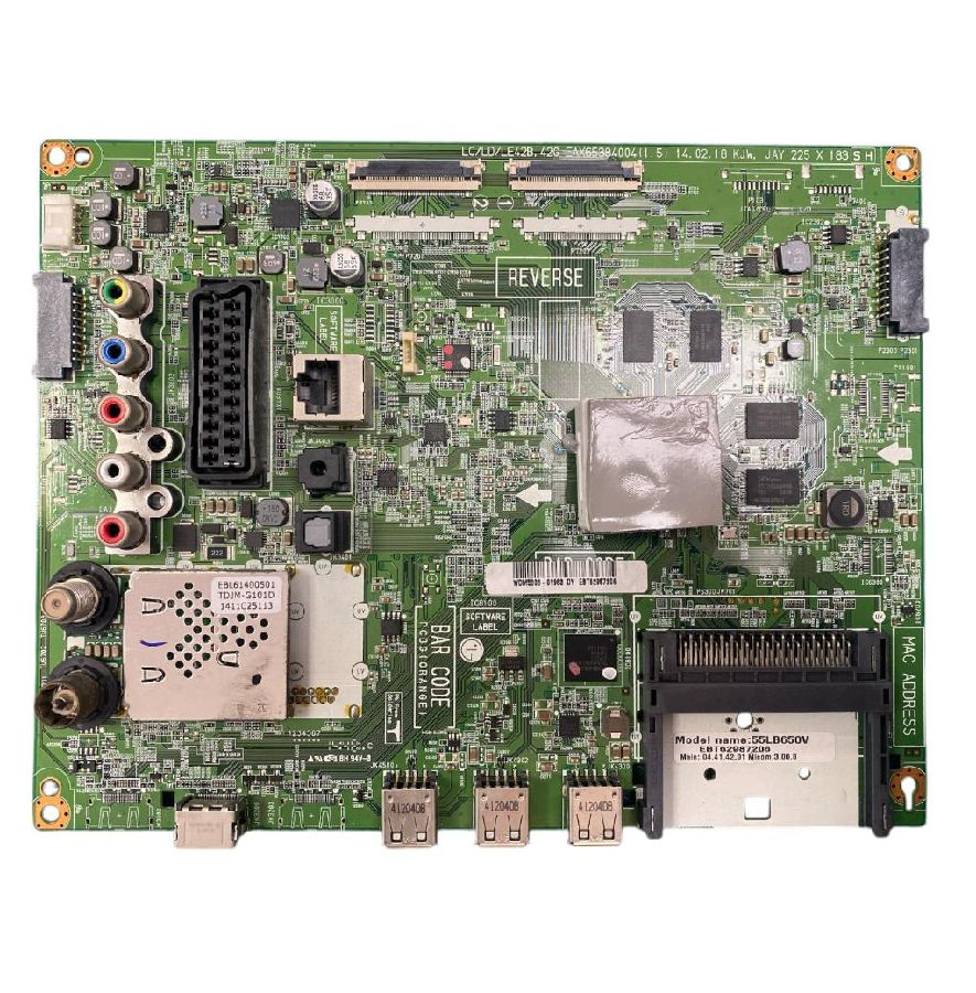 Placa Main LG 47LB652V EAX65384004(1.5) EBT62987206 swap de desmontaje