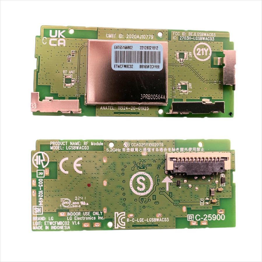 Modulo Wireless / Wifi LG 32LQ63006LA EAT65166902 LGSBWAC03 ETWCFMBC02 V1.4