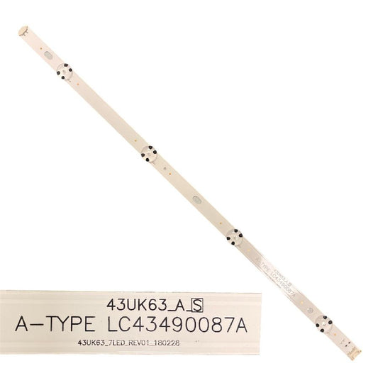 Tira 4 leds LG 43UJ651V A-TYPE LC43490087A