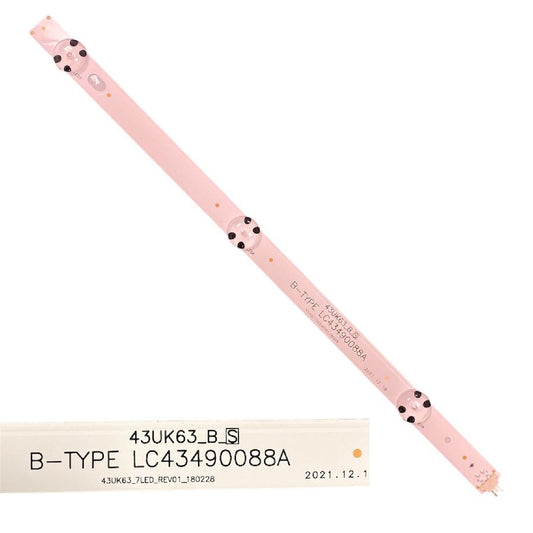 Tira 3 leds LG 43UJ651V B-TYPE LC43490088A