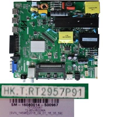 Placa Main HK.T.RT2957P91, SM-16080014, Nevir NVR-7410-49HD-N
