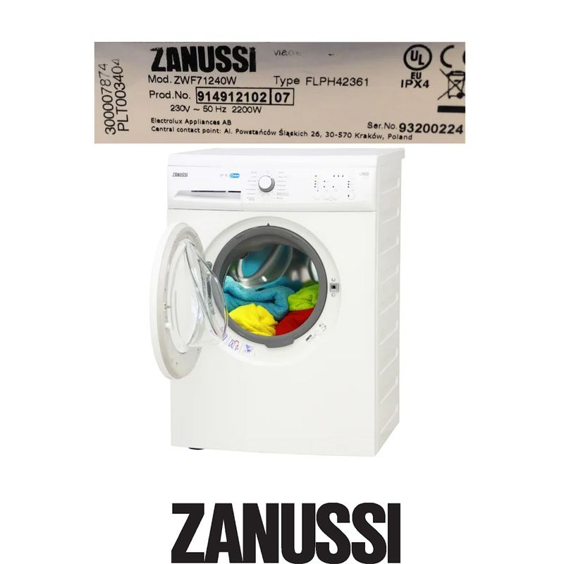 Despiece Lavadora Zanussi ZWF71240W usada