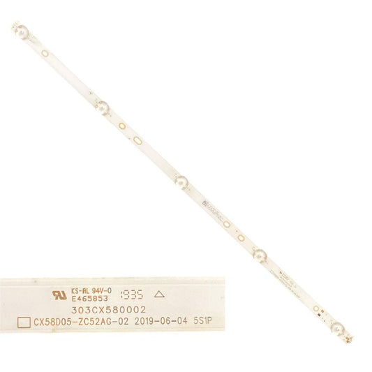 Tira 5 LEDS TD SYSTEMS K58DLX9US CX58D05-ZC52AG-02 303CX580002 usada