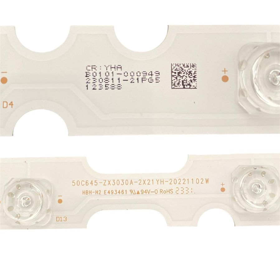 Tira 21 leds TCL 50C645 50C645-ZX3030A-2X21YH-20221102W