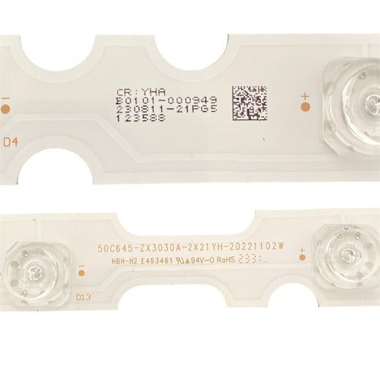 Tira 21 leds TCL 50C645 50C645-ZX3030A-2X21YH-20221102W