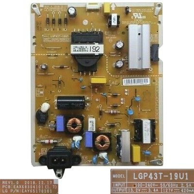 Fuente de Alimentacion LG EAX68304101(1.7) LGP43T-19U1 43UM7450PLA