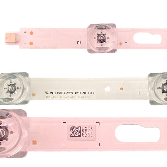 Tira 10 Leds Samsung UE43TU8072U BN96-1645A CRH-P43S630300310079-REV1.5 YSL-L