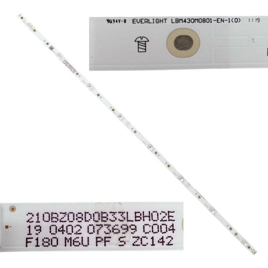 Tira 8 leds PHILIPS 43PUS6754/12 LBM430M0801-EN-1 210BZ08D0B33LBH02E