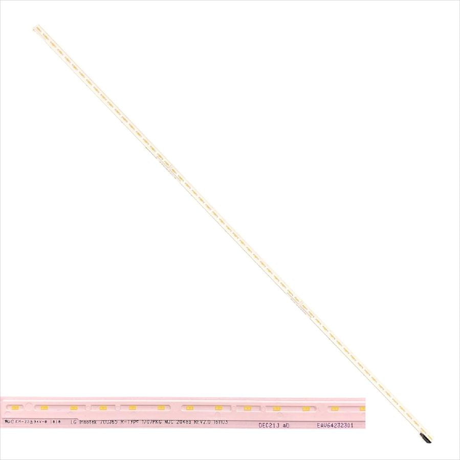 Tira Leds LG 70UK6950PLA 70UJ65 R Type 1707PKG REV2.0 EAV64232301 swap de desmontaje