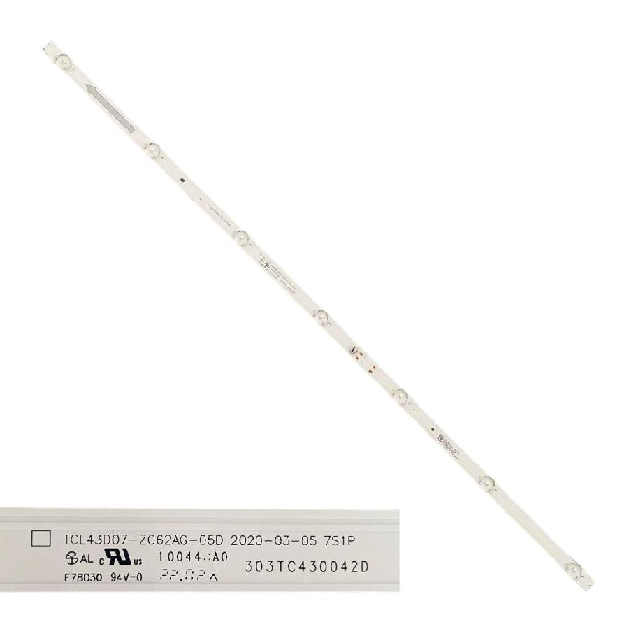 Tira 7 leds LG 43UQ70006LB TCL43D07-ZC62AG-05D 303TC430042D
