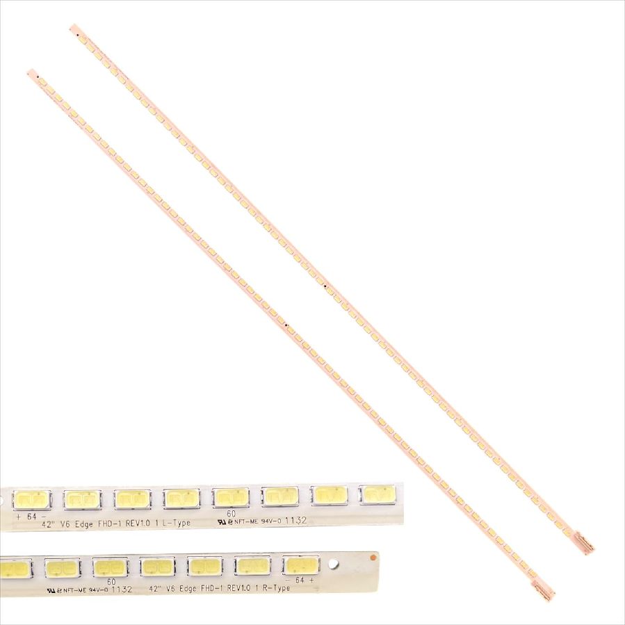 Kit 2 Tiras leds Philips 42PFL7676H/12 usadas swap de desmontaje