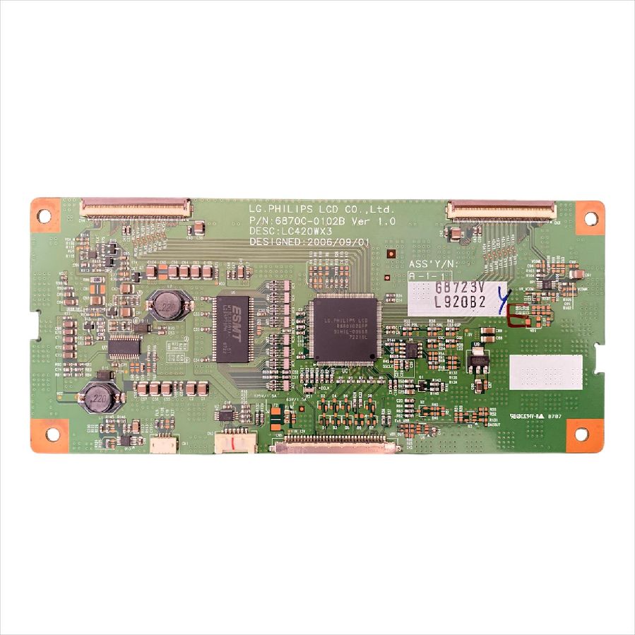 Placa TCon TOSHIBA 42C3030D 6870C-0102B Ver 1.0 LC420WX3 usado