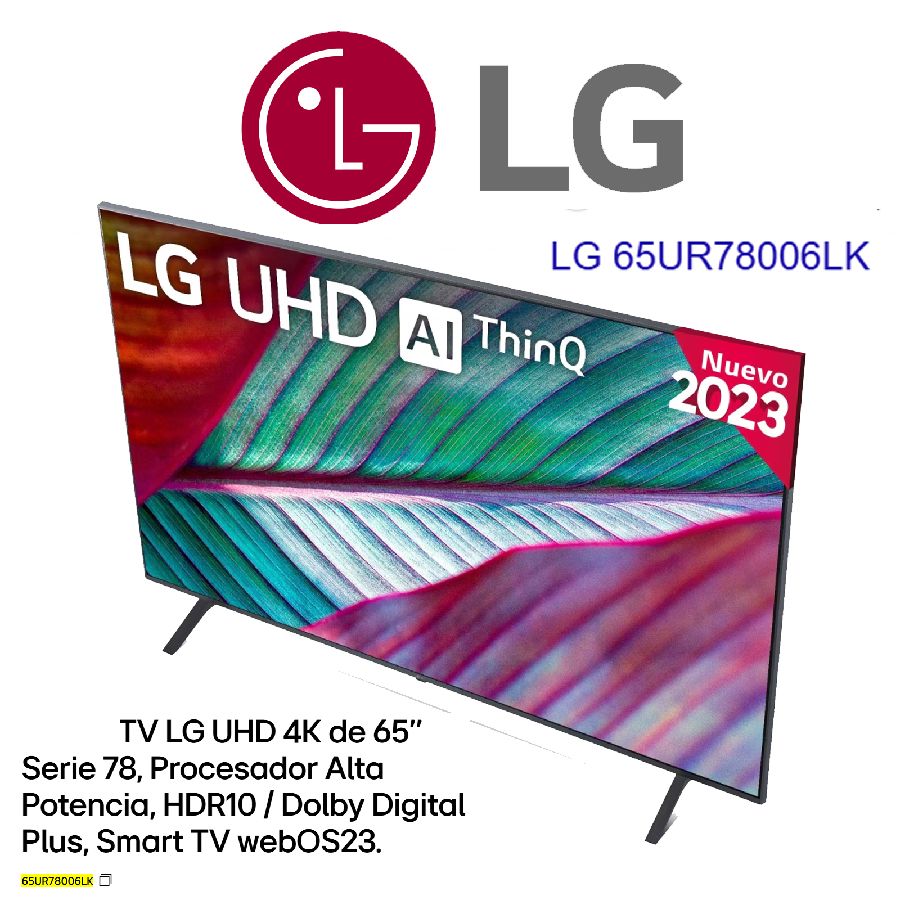 Despiece TV LG 65UR78006LK