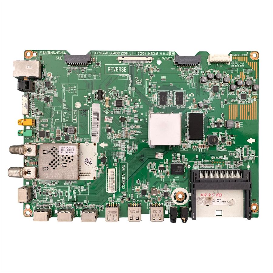 Placa Main LG 55EC930V EAX65612206(1.1) EBT63359602 62826602 usada