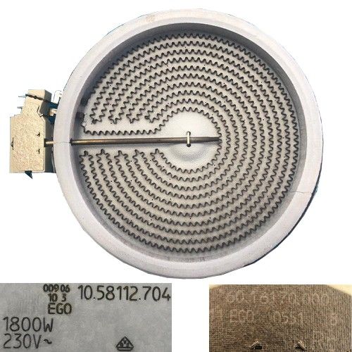 Resistencia Vitro 10.58112.702, 60.16170.000 TEKA TT 620 1800w 230V 20 cms