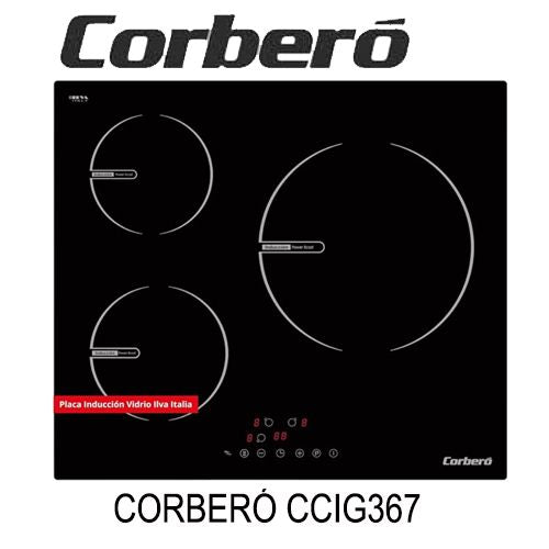 Cristal placa inducci�n Corbero CCIG367, de desmontaje, usada