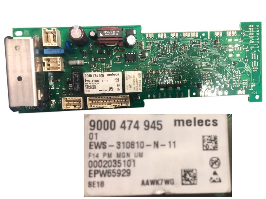 M�dulo Electr�nico Lavadora Bosch WAQ24468EE/12 9000 474 945 01 EWS-310810-N-11 SWAP/USADO