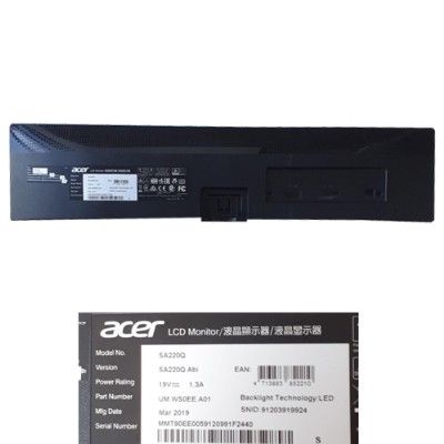 Carcasa trasera O-R1801-0205-6120 ACER SA220Q