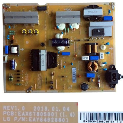 Fuente Alimentación EAX67805001(1.4), LG 65UK6300PLB